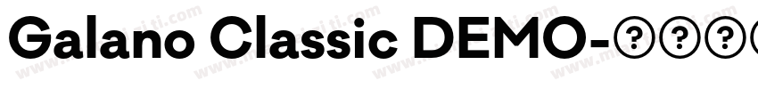 Galano Classic DEMO字体转换